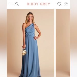 Birdy Grey One Shoulder Blue Dress